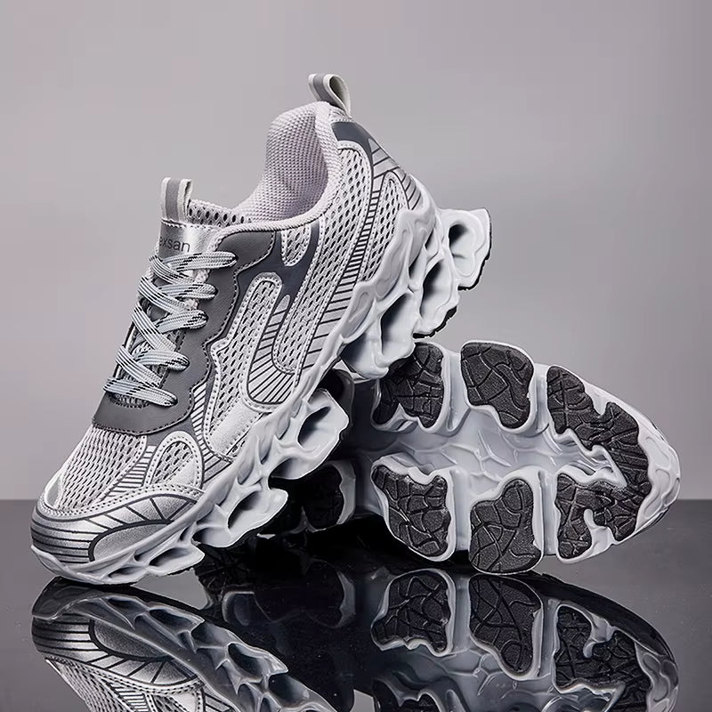 Custom Logo Casual Outdoor Walking & Running Chunky Sneakers Height Increasing Fly Knitting Zapatillas Anti-Slip Feature