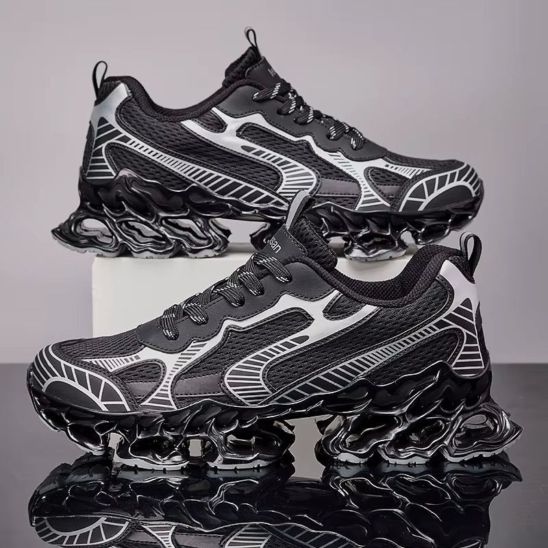 Custom Logo Casual Outdoor Walking & Running Chunky Sneakers Height Increasing Fly Knitting Zapatillas Anti-Slip Feature