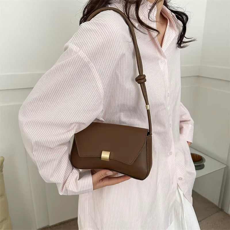 2025 New Style Bag Vintage Handbag Underarm Bag Stylish Young Women'S Shoulder Crossbody Small Bag
