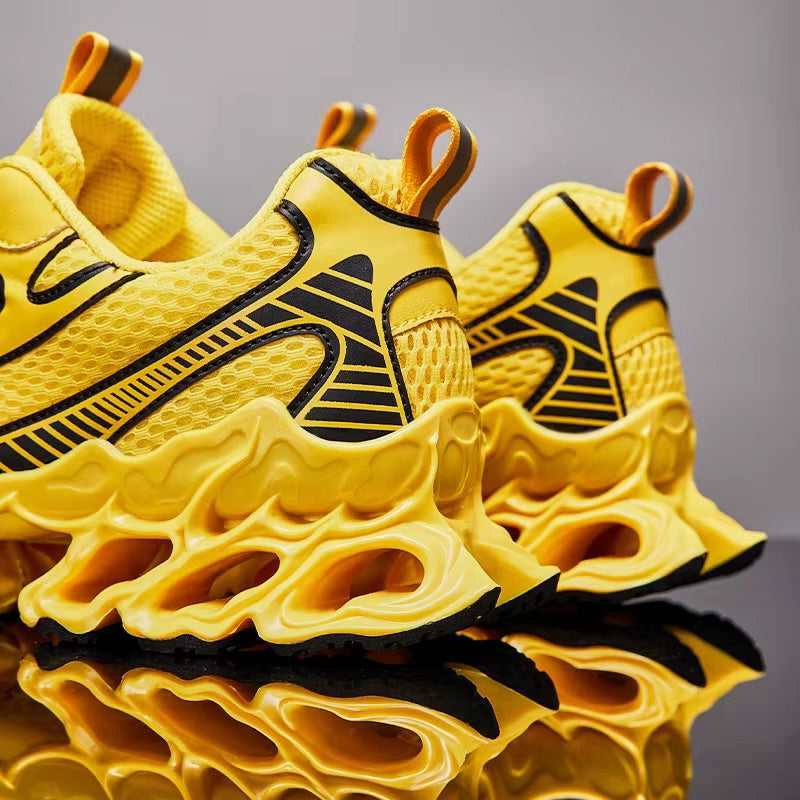 Custom Logo Casual Outdoor Walking & Running Chunky Sneakers Height Increasing Fly Knitting Zapatillas Anti-Slip Feature