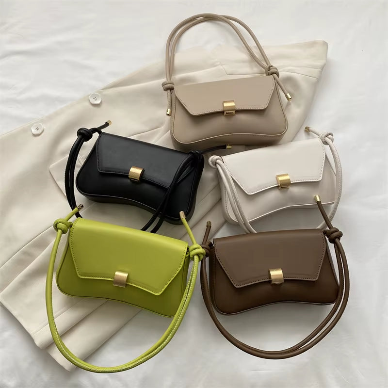 2025 New Style Bag Vintage Handbag Underarm Bag Stylish Young Women'S Shoulder Crossbody Small Bag