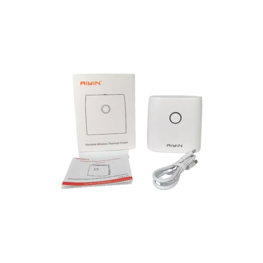 Portable 203 DPI Thermal Photo Printer 58 Mm Mini Pocket Mobile Unit with Label Paper Easy Use Perfect Gift Kids Office Setting